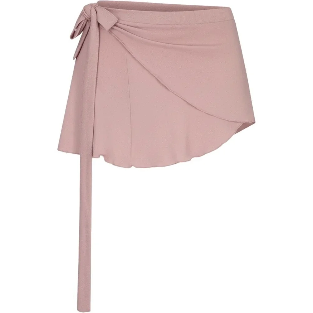 Skims Stretch Knit Wrap Skirt Himalayan Pink SKIRT-SKT-10091W Medium